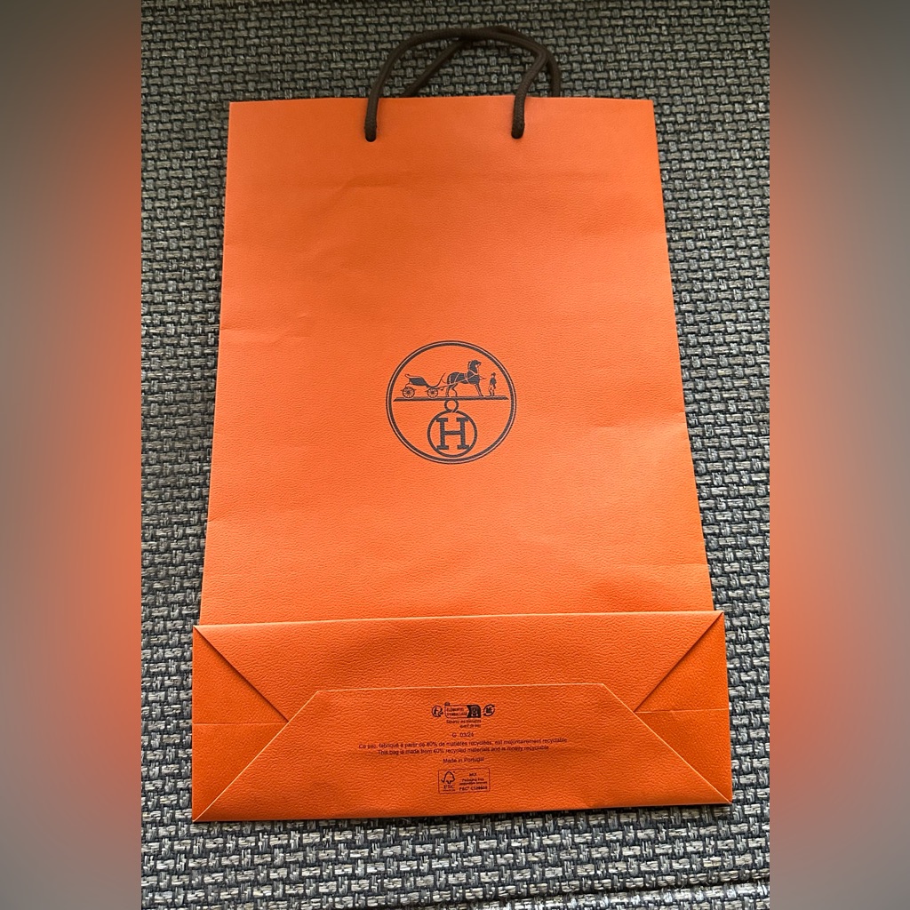 Nwt Hermes Shopping Bag 17 X 11